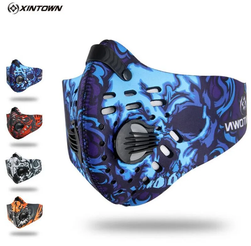 Prix pour XINTOWN Hommes Sports Cyclisme Respirant Filtres À Charbon Visage Masque Vélo Poussière Smog De Protection Moitié Du Visage En Néoprène Masque PM2.5 Prix pour XINTOWN Hommes Sports Cyclisme Respirant Filtres À Charbon Visage Masque Vélo Poussière Smog De Protection Moitié Du Visage En Néoprène Masque PM2.5