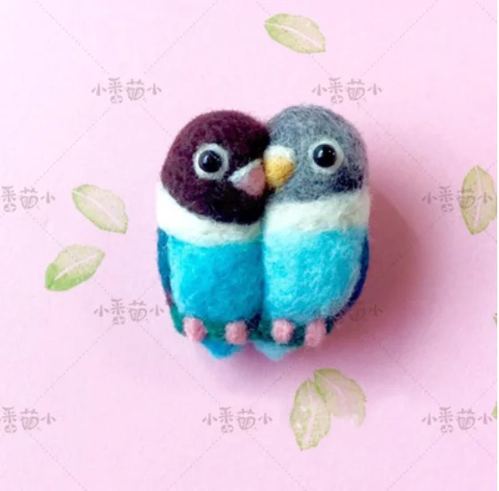 Woollen felt jab wedding pin wedding gift needle felting decoration craft needlecra