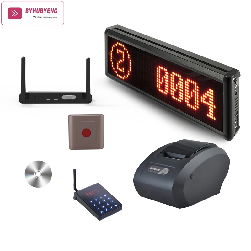 

BYHUBYENG Queue Management System For Bank Queue Ticket Machine Wait Queue Equipment CE FCC Factory Outlet Calling System