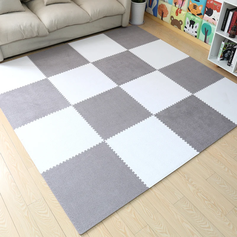 Напольный коврик-пазл 30x30x1 см детский игровой коврик из пены ЭВА Детский мягкий