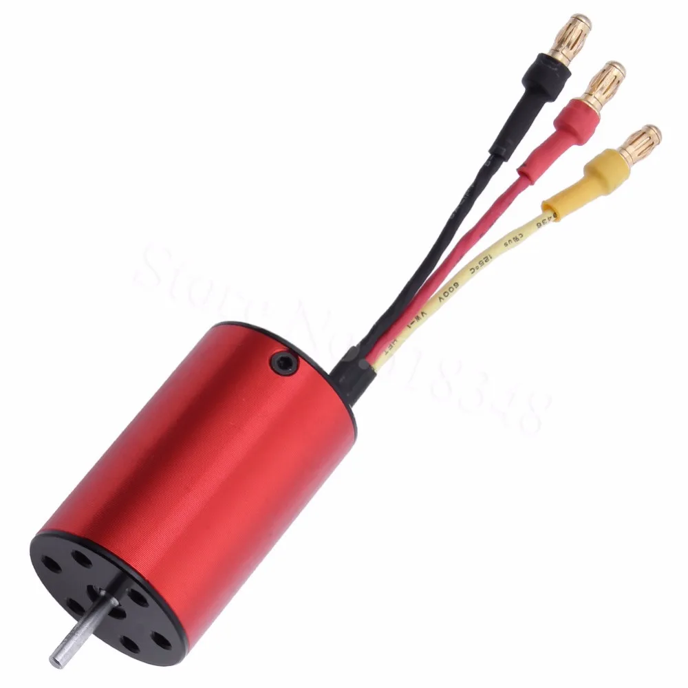 2438 бесщеточный мотор 4200KV 4 полюсный 2 3 мм ось вала для 1/16 1/18 весы пульт ДУ
