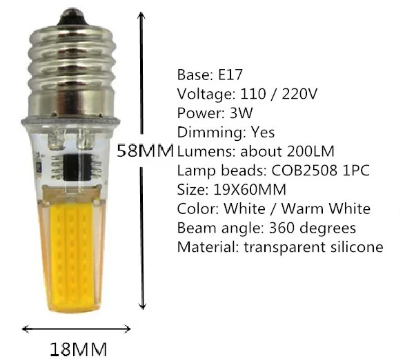 220V E11 110V E12 E14 E17 BA15D светодиодный COB2508 G4 затемнения силиконовая лампа хрустальная люстра светильник источник e17 110v e12 b15 220v G9