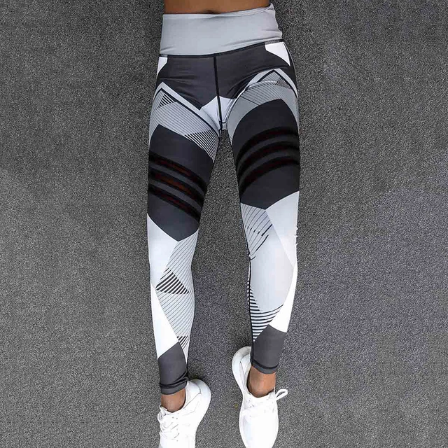 2019 sexy fitness yoga sport pants push up women gym running leggings jegging tights high waist print pants joggers trousers