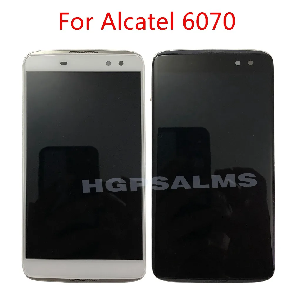 

For Alcatel vodafone idol 4S OT6070 6070k 6070y 6070 LCD Display + Touch Screen Digitizer Full Assembly OT 6070 Lcd With Frame