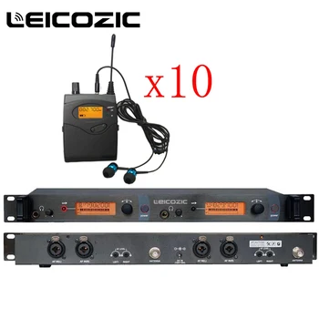 

Leicozic BK-2050 In Ear Stage Wireless Monitor System 10 Receivers Wireless Monitor System UHF In-Ear Wireless Recording Studio