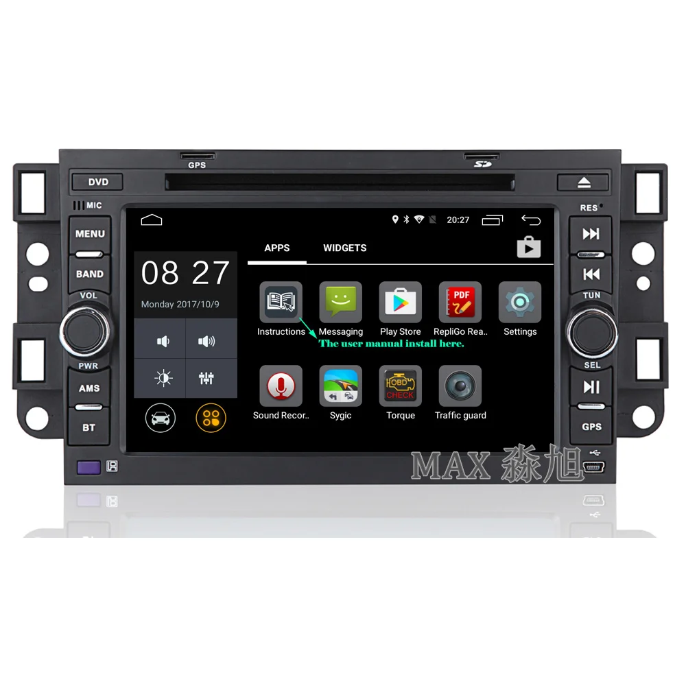Sale MAX HD 1024*600 2+16G Android 6.0 Car DVD Player for Chevrolet Epica Aveo Capativa Tosca with Radio BT swc GPS free map 4G WIFI 2
