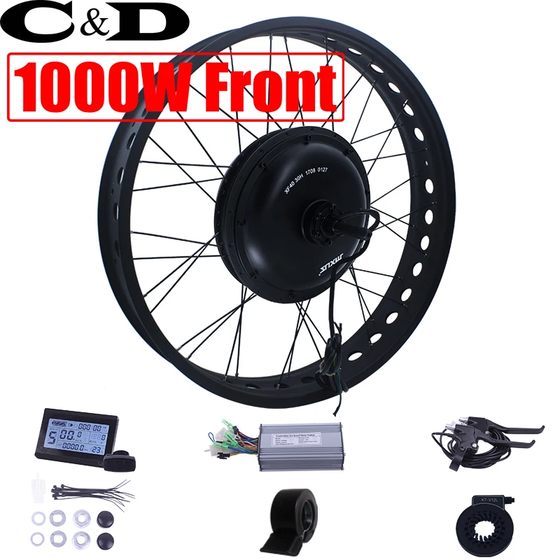 Fatbike 48 в 1000 Вт передний XF40 30H Driect Drive Motor Kit MXUS бренд E bike комплект Электрический