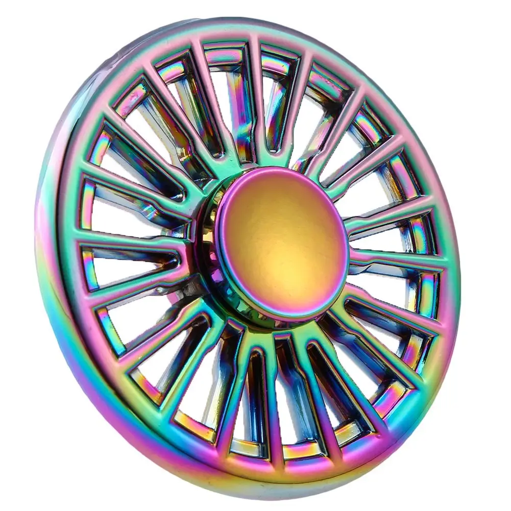 

Rainbow Flower Round Hand Spinner Anti Stress Fidget Toys Fingertip Gyro Decompression Fidget Spinner Cool Gifts