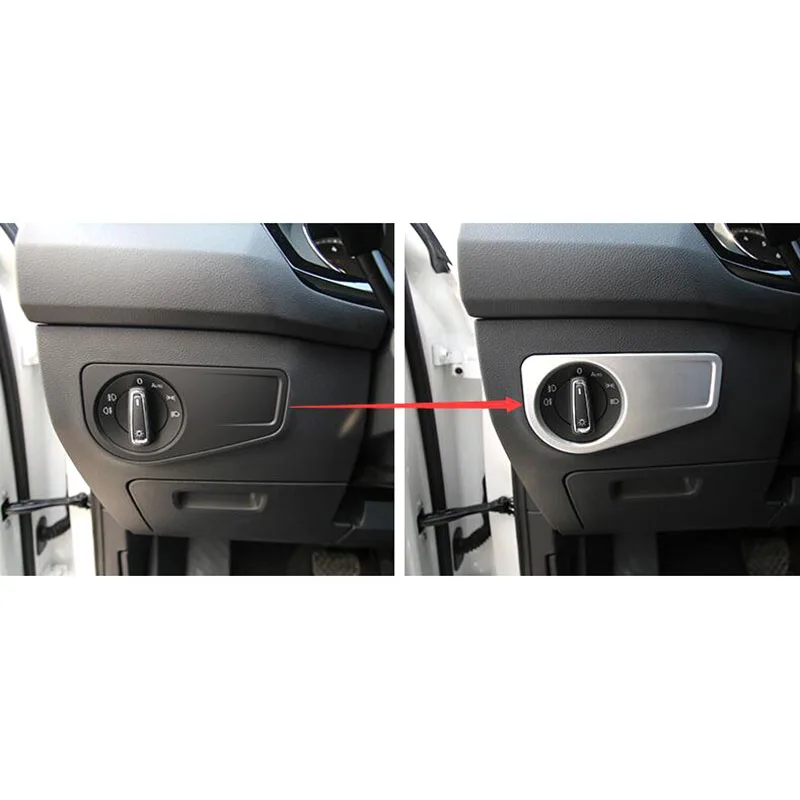 For LHD VW Tiguan 2017 2018 ABS Head Lamp Light Switch Cover Control