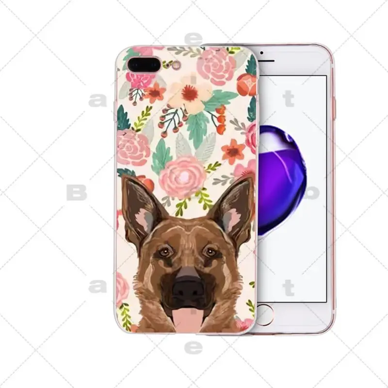 Cute animals Dachshund French Bulldog Labrador Welsh Corgi florals spring flowers Soft Case