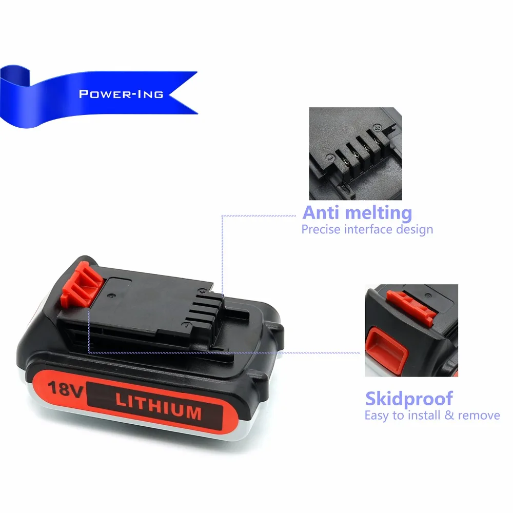 Для LBXR20 18v 2ah Высокое качество Замена батареи для Black Decker беспроводные наборы