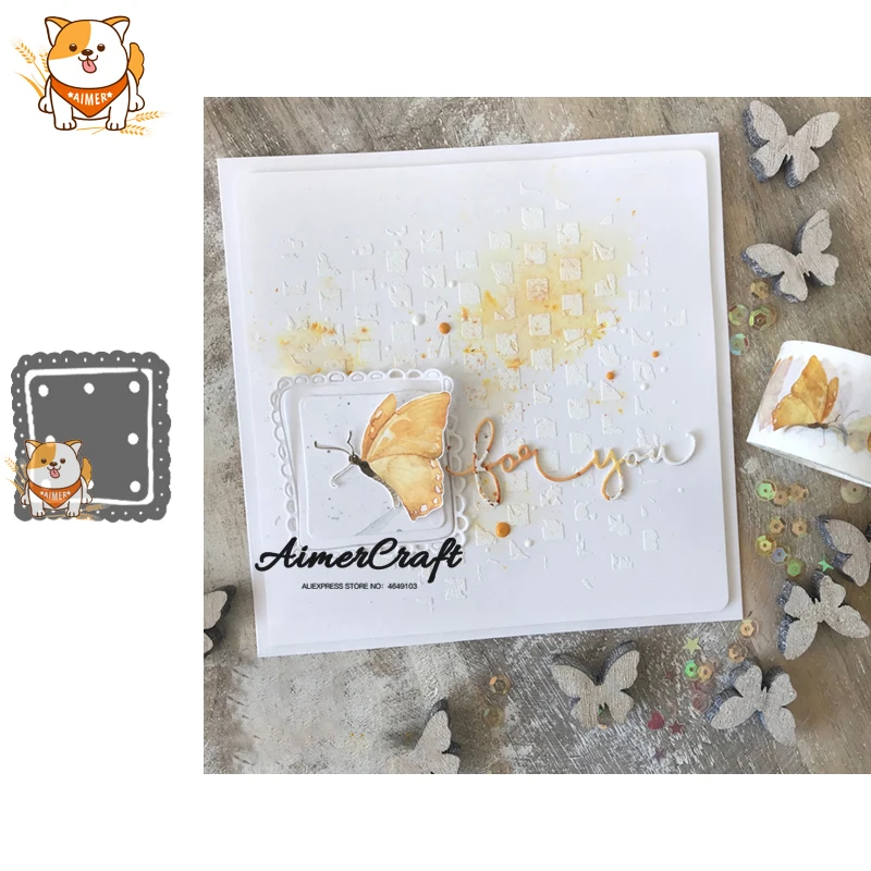 

Lace Frame Border Metal Cutting Dies Scrapbooking Stencil For DIY Paper Card Decorative Embossing Die Cut Craft Dies New 2019