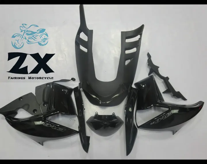 

black Complete Fairings For kawasaki er6n 2009 2010 2011 Plastic Kit Injection Motorcycle Fairings zxmt