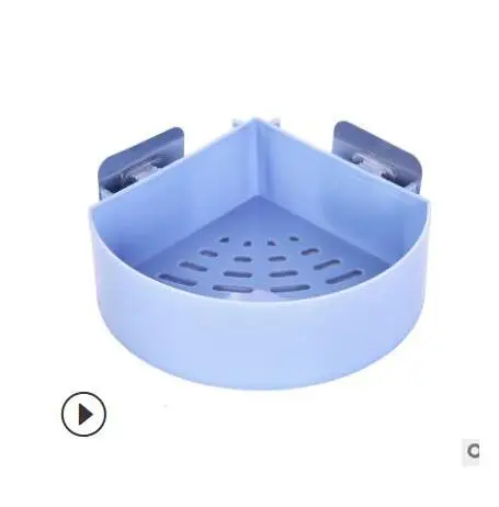 Кухонный стеллаж для хранения пластмассовый Многофункциональный сильная вешалка на клейкой основе полки для ванной комнаты Органайзер - Цвет: E