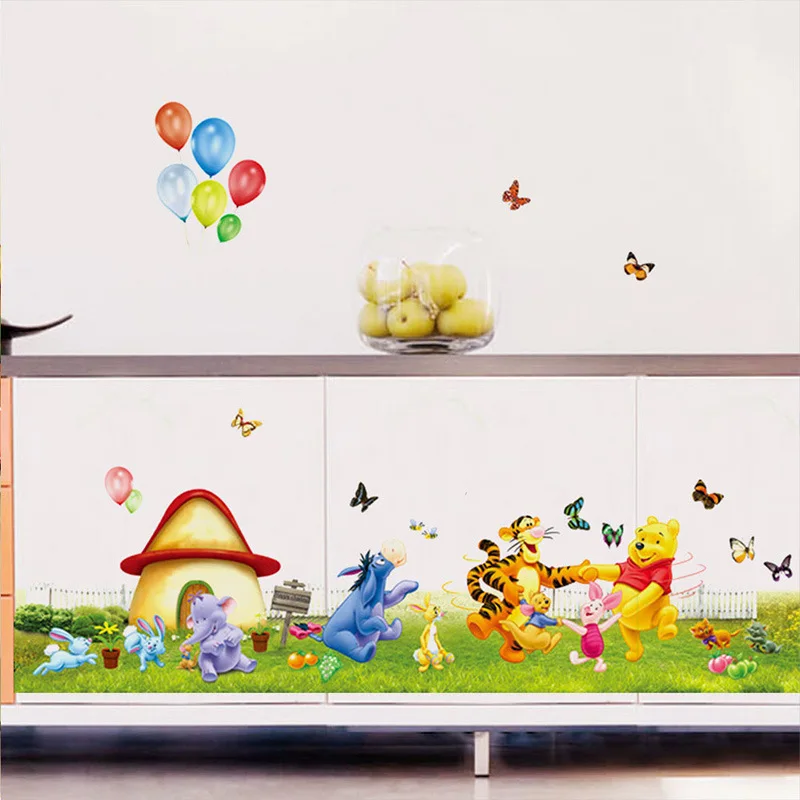 

Disney Kids DIY sticker winnie bear Puzzle Children's room decoration kindergarten stickers cartoon pegatinas autocollant enfant