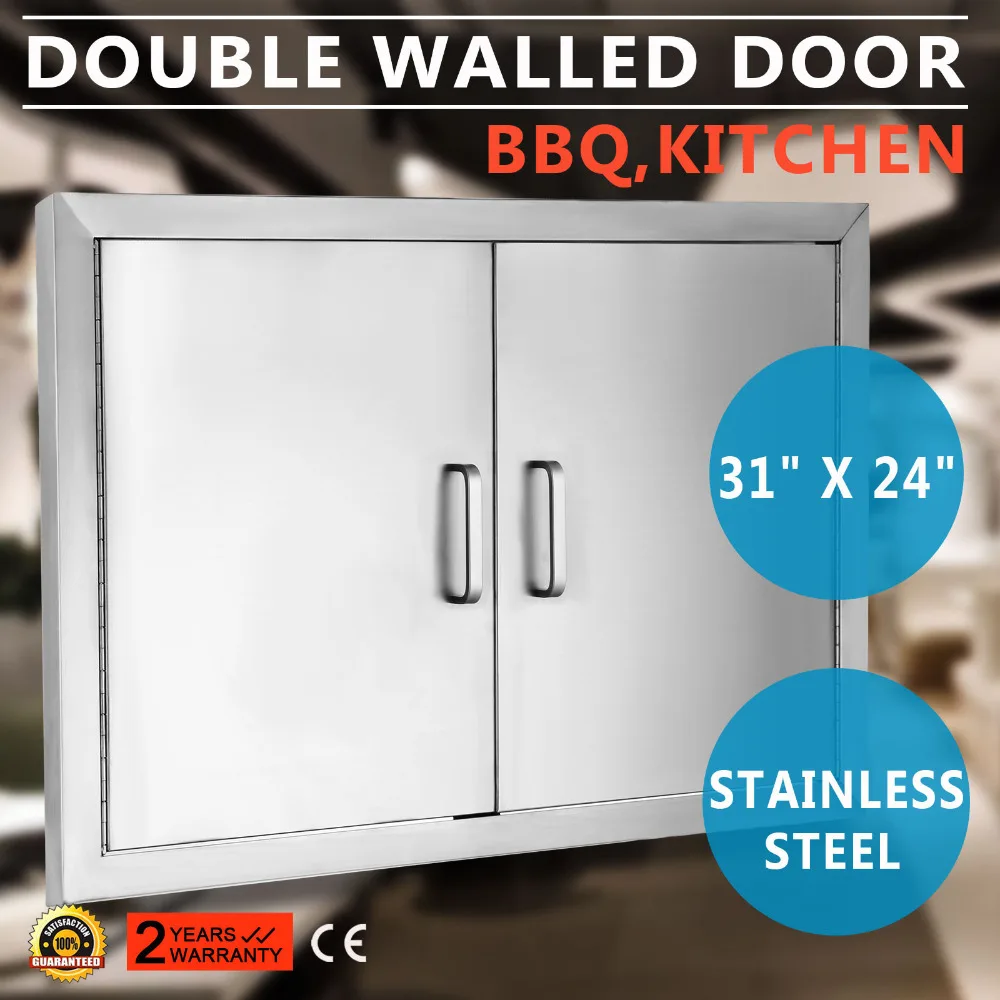 Нержавеющая сталь 304 доступа двухстенные двери 3" X 24" держатель кухонной бумаги для барбекю