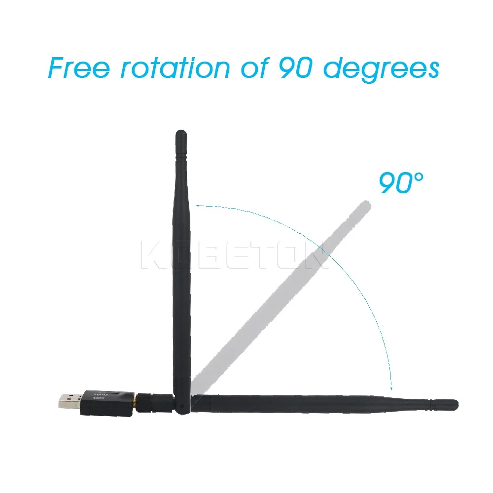 Kebidu 300 Мбит/с USB Wi Fi адаптер 2 0 Беспроводная 4 ГГц сетевая Lan Карта Антенна для Windows