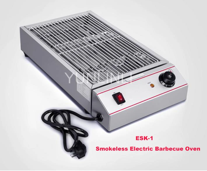 Электрическая машина для барбекю/бездымный плоский гриль бытовая/на открытом воздухе барбекю плита электрическая сковорода-гриль ESK-1
