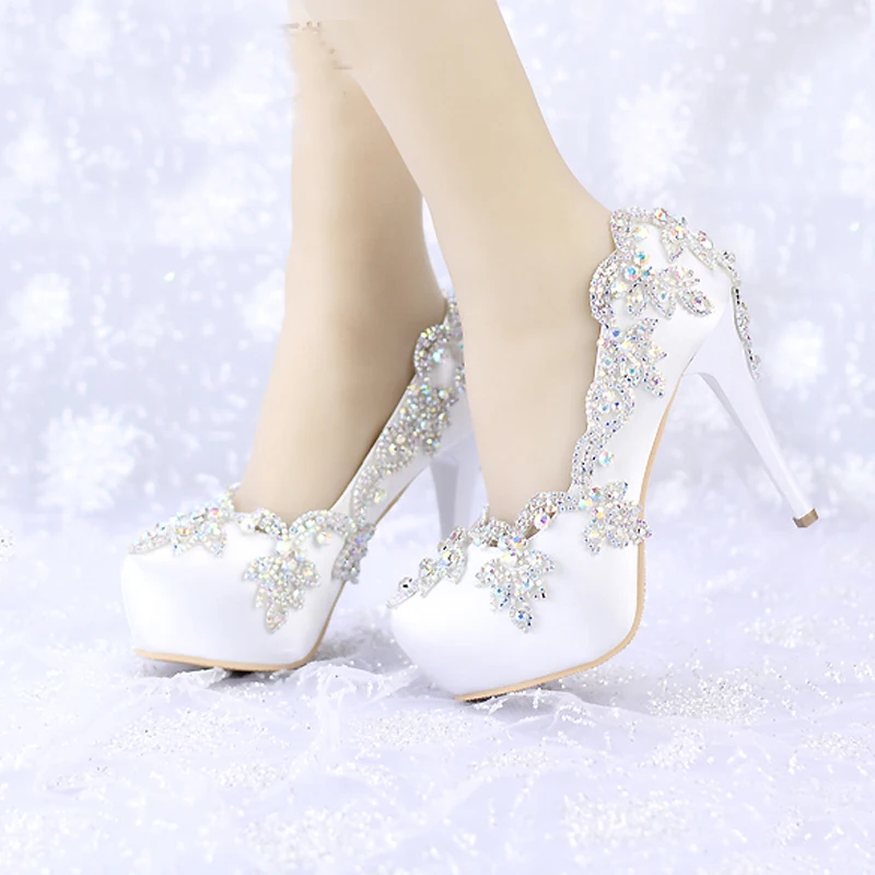 high heels for wedding dress