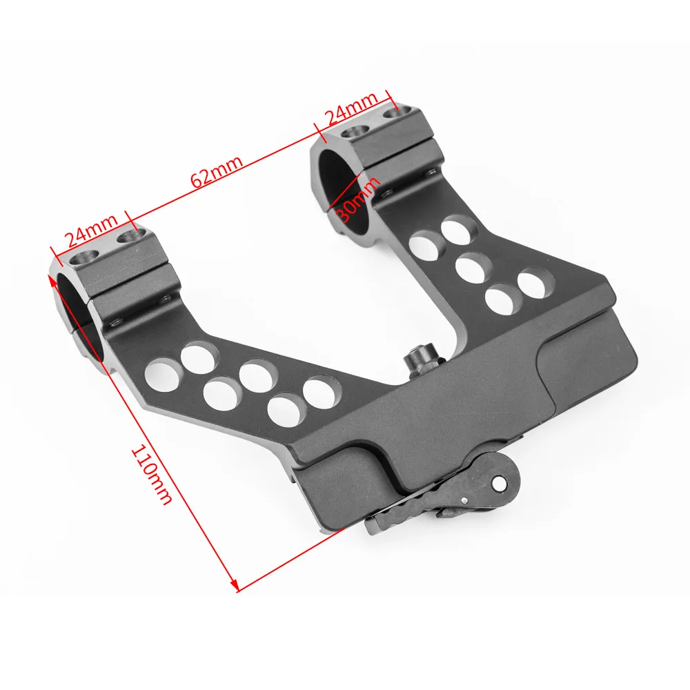 

Honestill AK Side Rail Scope Mount Integral Quick Detach Double Rings Diameter 1 inch 25mm Hunting Riflescope Base