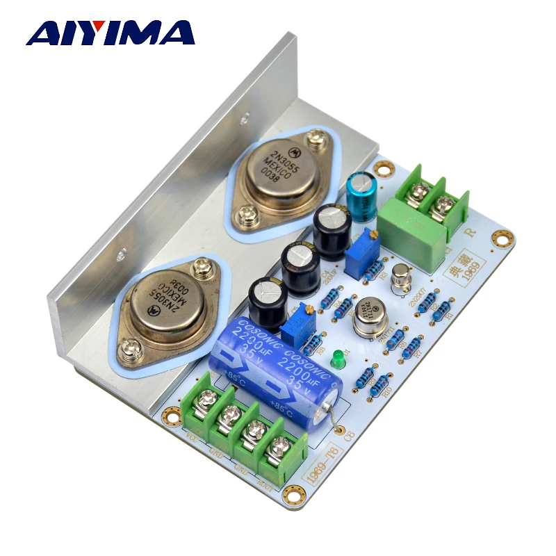 AIYIMA 1Pcs 1969 Class A Power Amplifier Board 10-15W HiFi Audio Amplificador MOT/2N3055 PCB Assembled Board And Diy Kits