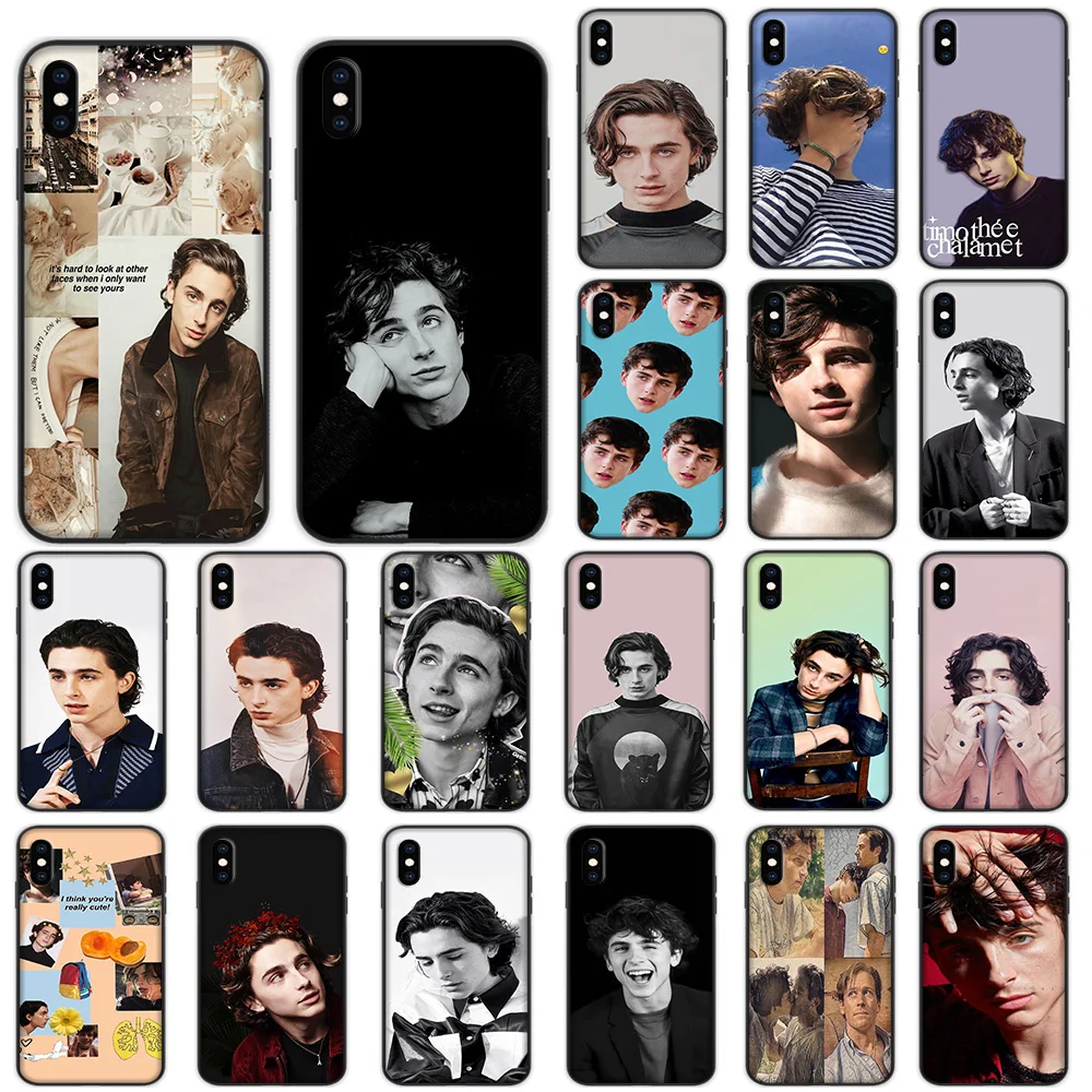 

Timothee Chalamet Soft Case for iPhone XS 11 Pro Max XR X 7 8 6 6S Plus Cover