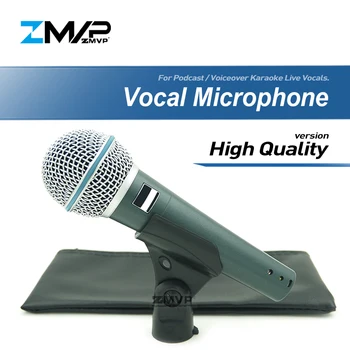 

High Quality Version Live Vocals Karaoke Dynamic Super-cardioid Wired Microphone For BETA58A Podcast Voiceover BETA 58A Mike Mic