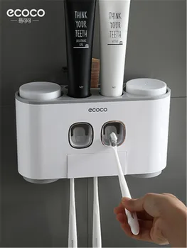 

Toothpaste toothbrush rack full automatic toothpaste squeezer wall suction household pressure squeezer set