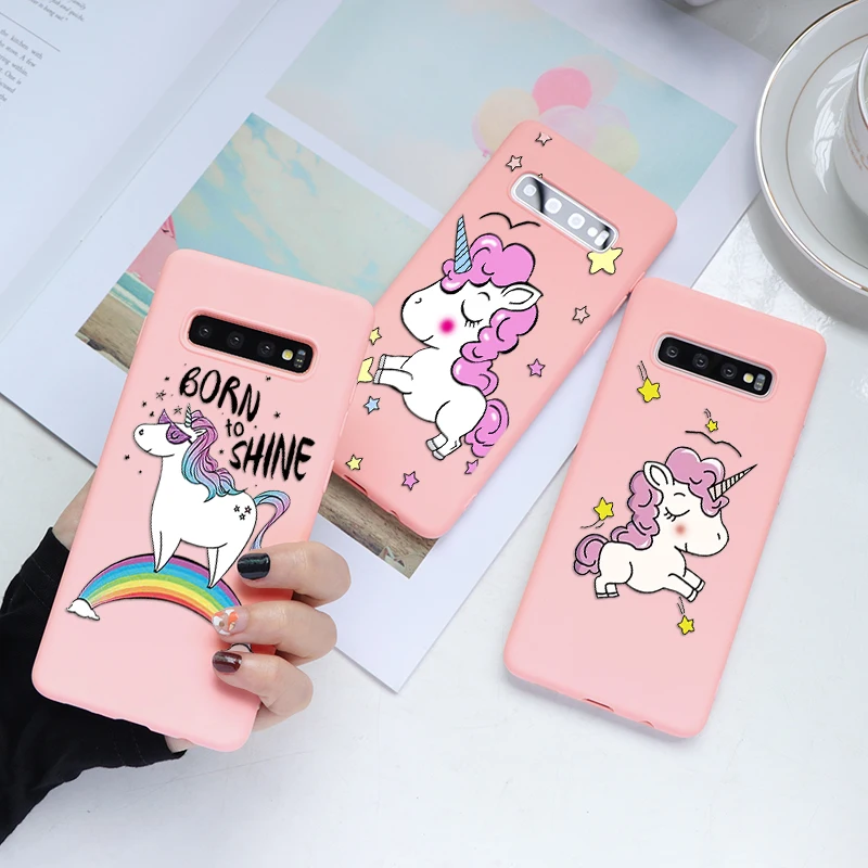 

Cartoon Case For Samsung Galaxy J7 Prime J3 J5 J7 2016 2017 J4 J6 J8 2018 Plus S6 S7 Edge S8 S9 S10 Plus S10e Unicorn Soft Cover