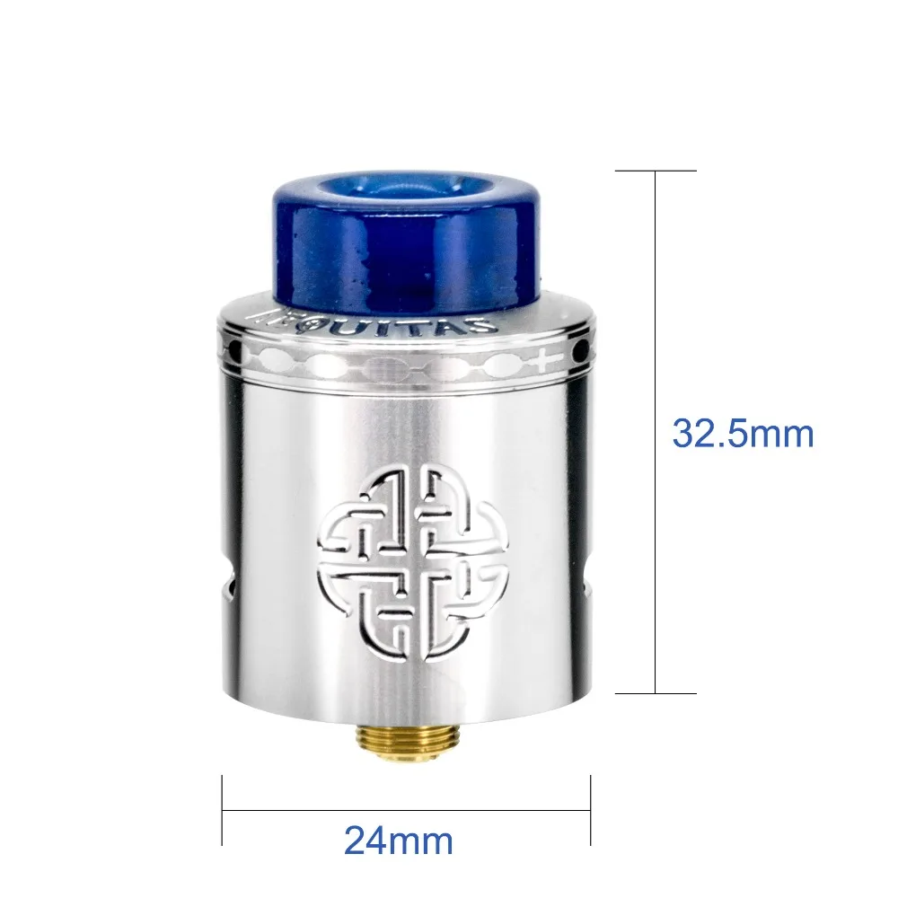 Распылитель Hellvape Aequitas RDA диаметром 24 мм электронная сигарета вейп бак с