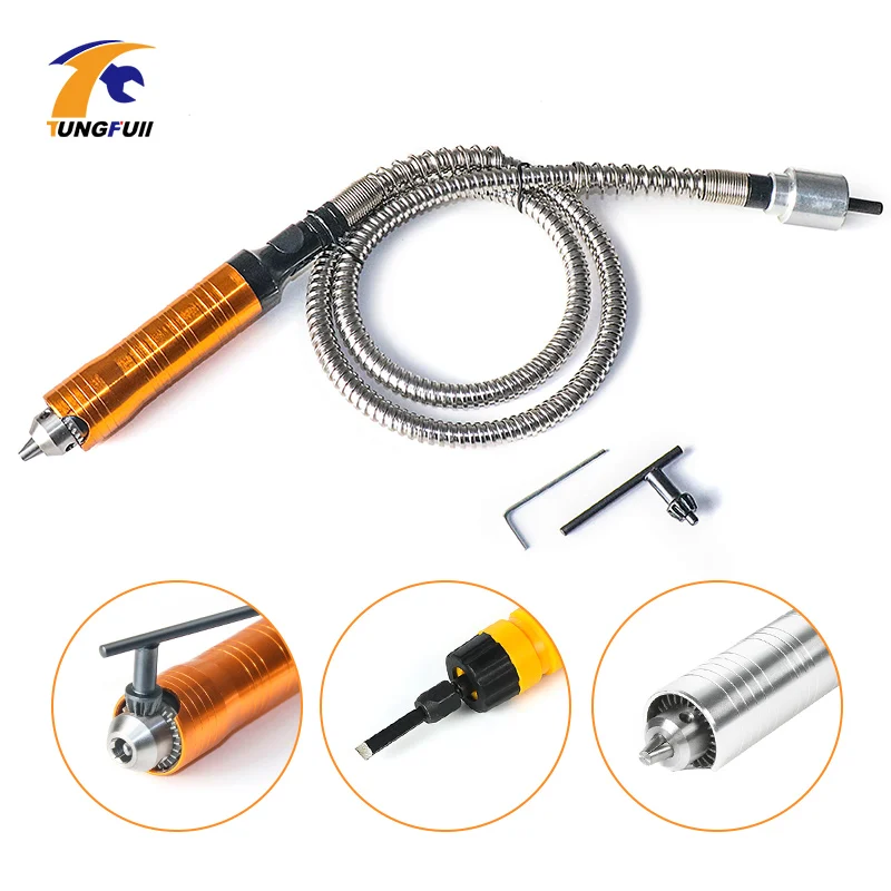 TUNGFULL Flexible Shaft Handpiece For Dremel Mini Drill 6mm Drill