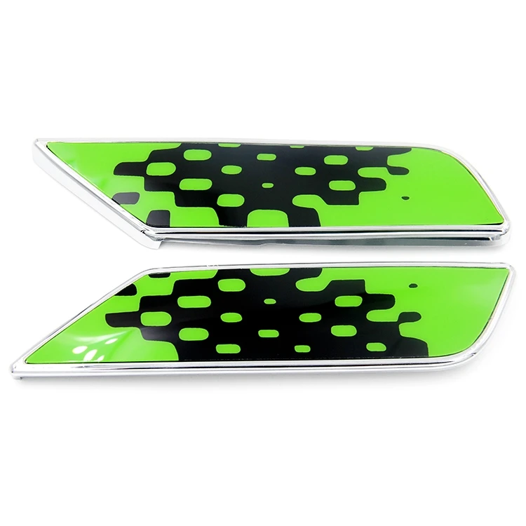 Mini Cooper F54 Side Lamp Cover Vivid Green chrome