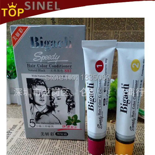 Darken Grey Hair In 5 Minute Bigen Hair Color Conditioner Natural