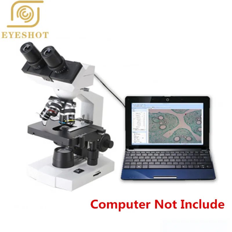 

40X-2000X Digital Lab LED Binocular Compound Microscope with Double Layer Mechanical Stage and 1.3MP/3MP USB Digital Camera