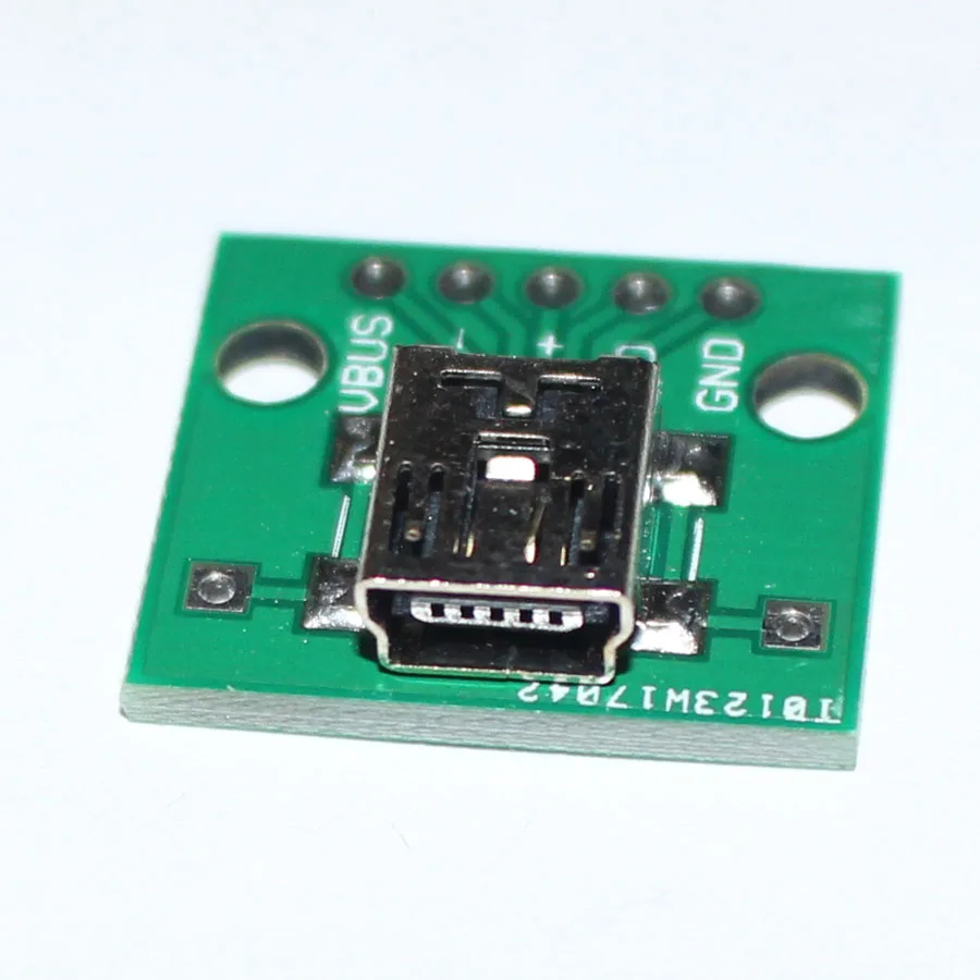 10 шт. мини USB гнездовой разъем для DIP 5P SMD адаптер 2 54 мм сварная плата конвертер