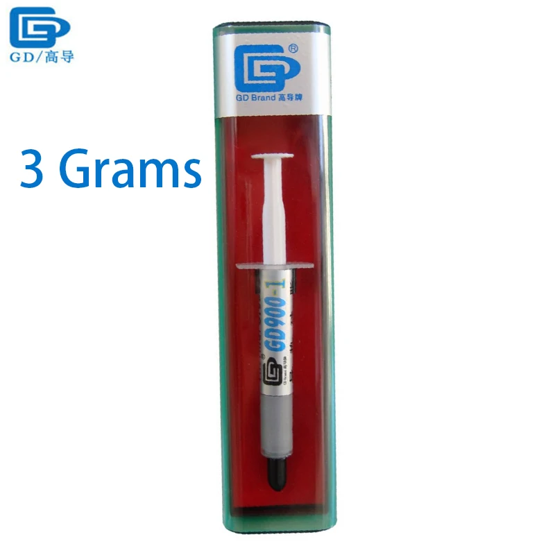 

GD900-1 Thermal Conductive Grease Paste Silicone Plaster Heat Sink Compound Net Weight 3 Grams Containing Silver For CPU PS4 BX3