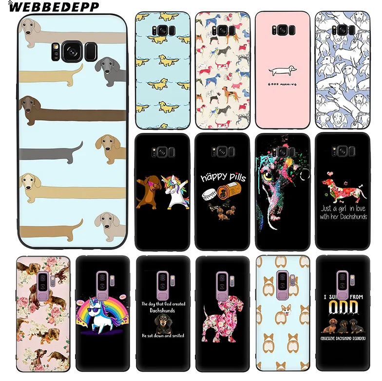 WEBBEDEPP такса Doberman мягкий тпу силиконовый чехол для Samsung Galaxy S10 S10e S9 S8 Plus S7 S6 Edge &amp J6 |