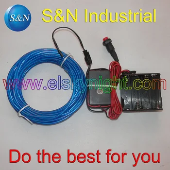 

Blue 15M EL Wire with professional tron dance (on/off) El inverter for Christmas decoration or tron dance show free shipping