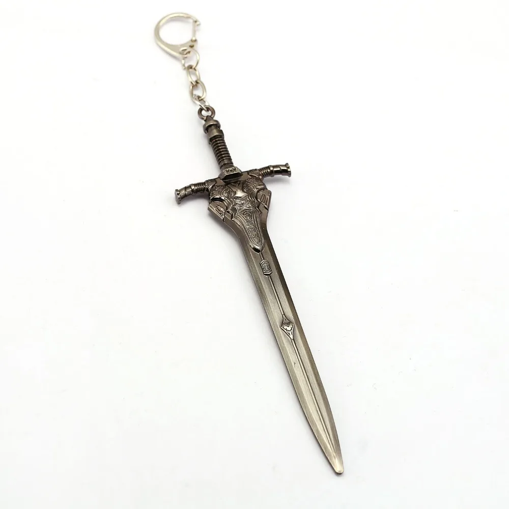 Hot Game Souls Dark 3 III Keychain Large Sword Metal Key Ring Holder