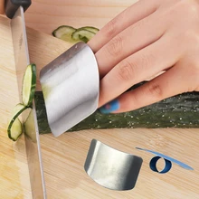 Нержавеющая сталь палец руки протектор гвардии ломтик нарезать щит Ножи инструменты защиты пальцев Кухня инструмент