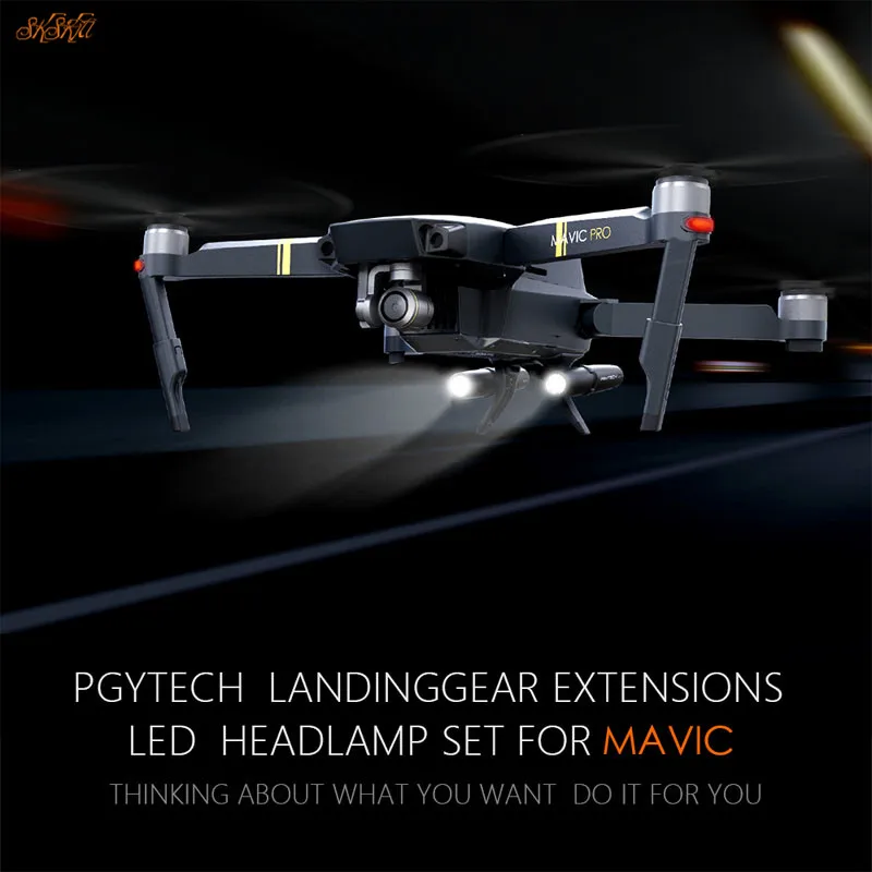 

1 set Drone Night flight lights LED Light & landing gear photography Spare parts lamp for DJI Mavic PRO camera accessories