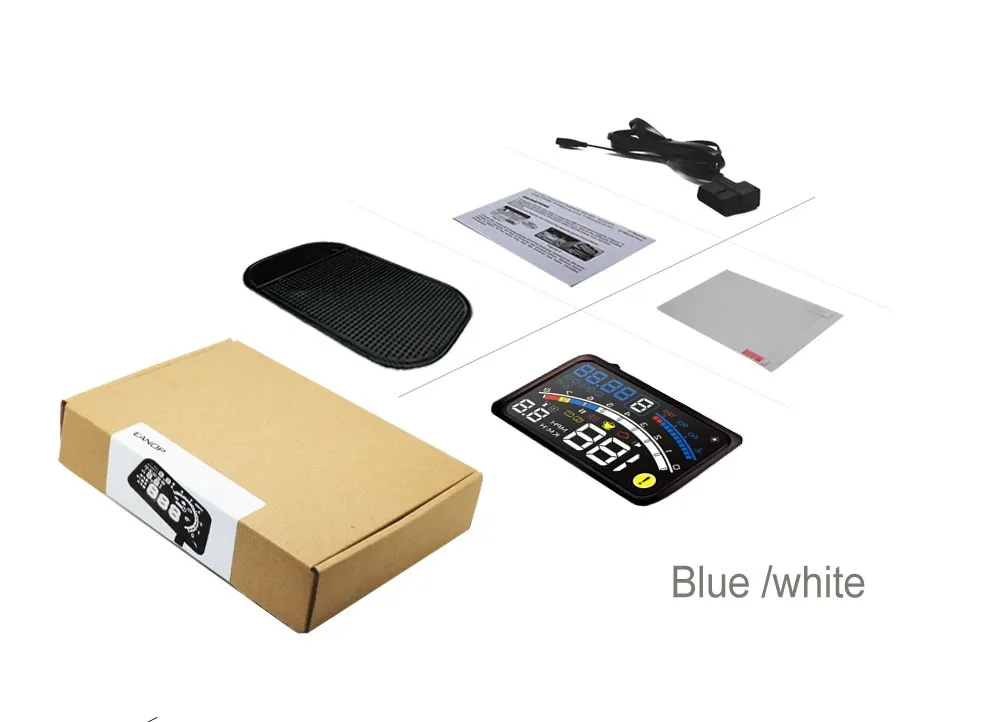 packing blue white 