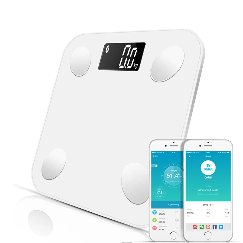 Smart Body Fat Bluetooth электронные весы для ванной напольные с типом тела Измерение веса баланс здоровья жировой воды мышечная масса BMI