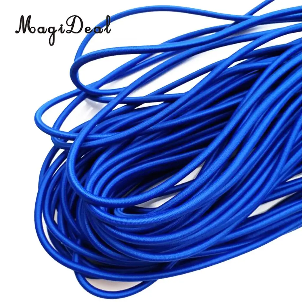 MagiDeal 5mm High Strength Durable Strong Elastic Stretch Rubber Shock Cord Tie Down Marine Boat Caravan Bungee Rope 1m-75m
