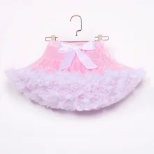 Юбка-пачка Пышные юбки-американки юбка для танцев для девочек детская юбка с оборками светло-розовая, белая одежда для дня рождения