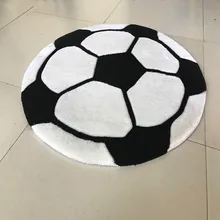 Специальный ковер с рисунком футбольного мяча, ковер для мальчика, ковер для детской комнаты, подушка, уплотненный круглый компьютерный коврик, акриловый толстый