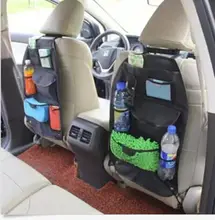 Car Seat Organizer Holder Multi-Pocket Headrest Storage Bag Hanger Black Carrier Travel Bag Stowing Tidying Bags car styling