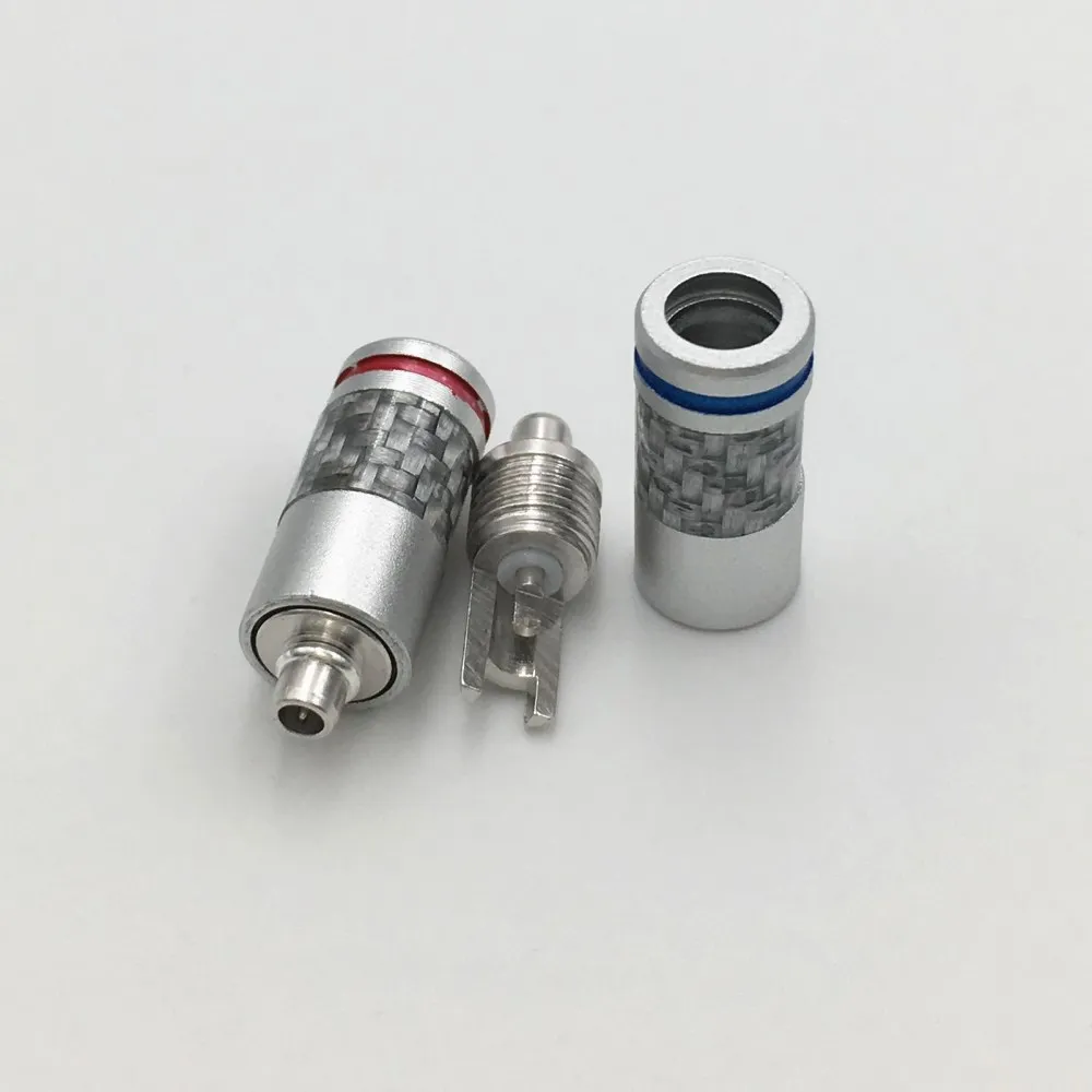1 пара родиевых штырьков для наушников DIY HiFi Shure SE535 SE846 UE900 корпус из углеродного