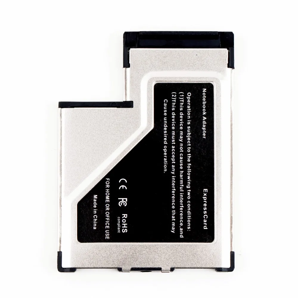 Express Card для USB 3,0 54 мм адаптер конвертер PCMCIA 2 Порты карты адаптера скорость передачи до 5 Гбит/1,5/12/480 Мбит/с