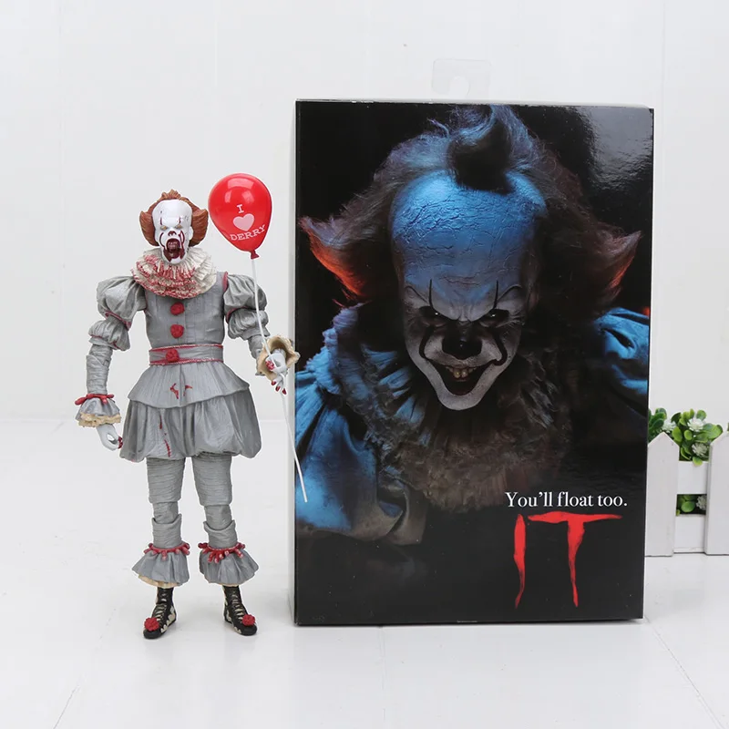 NECA Stephen King's It конечная пеннивайз ПВХ фигурка Джокер клоун BJD ужас Коллекционная модель игрушки Рождественский подарок - Цвет: blood style in box